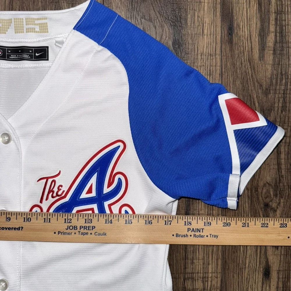 Nike Women's Atlanta Braves City Connect Baseball White Jersey Medium MLB